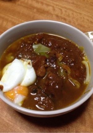 残ったカレーで簡単カレーうどん-レシピのメイン写真