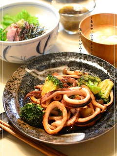 イカとブロッコリーの中華風甘酢炒め-レシピのメイン写真