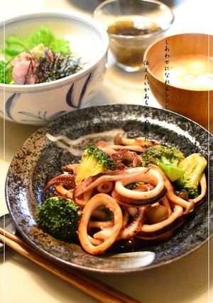 イカとブロッコリーの中華風甘酢炒め-レシピのメイン写真