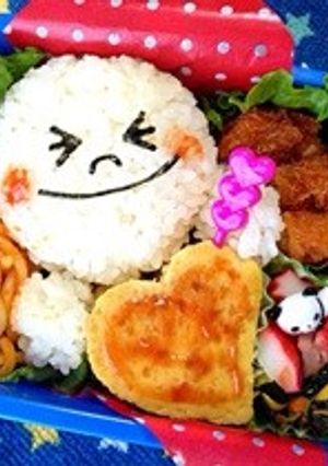 LINEキャラ弁♡ムーンずっきゅーん♡-レシピのメイン写真