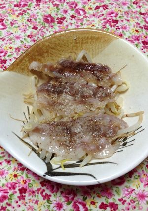 もやしと豚肉レンチン5分♫-レシピのメイン写真