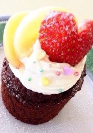 簡単☆バレンタイン☆チョコカップケーキ-レシピのメイン写真