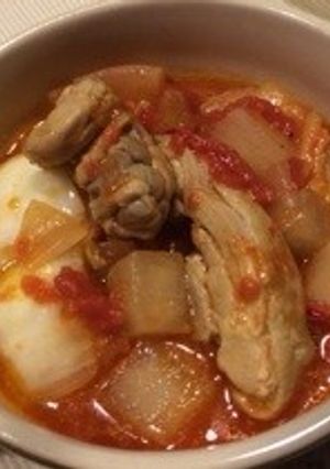 簡単＊煮るだけ＊鶏肉のトマト煮込み♡-レシピのメイン写真