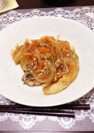 唐揚げなどに 野菜たっぷり甘酢あん-レシピのメイン写真