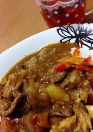 圧力鍋でやわらか牛すじカレー☆-レシピのメイン写真
