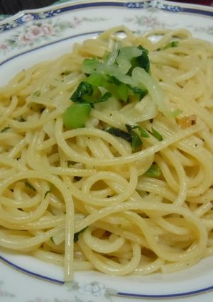 カブの葉の浅漬けでぺペロンチーノ-レシピのメイン写真