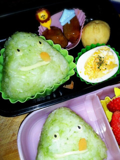 幼稚園弁当!ゆるキャラのペロリん★ご飯-レシピのメイン写真