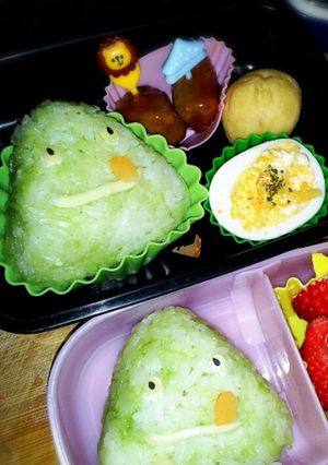 幼稚園弁当！ゆるｷｬﾗのペロリん★ご飯-レシピのメイン写真
