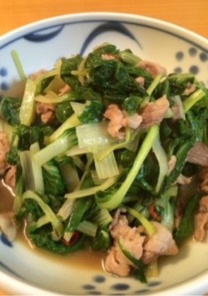 しゃくし菜の豚肉炒め-レシピのメイン写真
