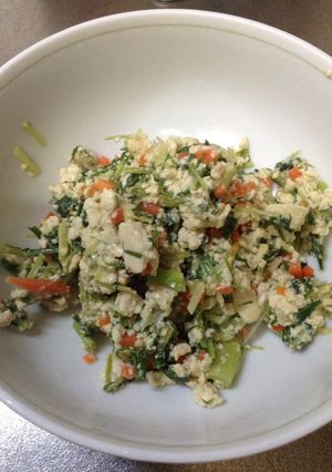 しっとり水菜入り炒り豆腐☆-レシピのメイン写真