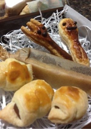バレンタイン!チョコクロと型抜きデコパイ-レシピのメイン写真