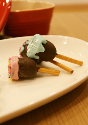 バレンタインに＊簡単ロリポップチョコ。-レシピのメイン写真