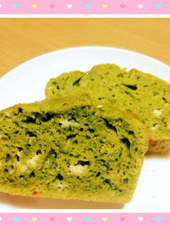 サラダ油で簡単抹茶ホワイトチョコケーキ♪-レシピのメイン写真