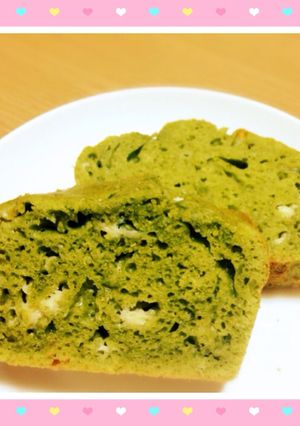 サラダ油で簡単抹茶ホワイトチョコケーキ♪-レシピのメイン写真