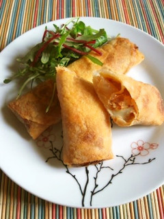 豚キムチとクリームチーズの春巻き-レシピのメイン写真