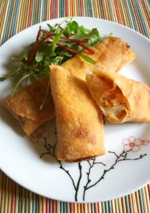 豚キムチとクリームチーズの春巻き-レシピのメイン写真