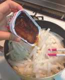 大根消費に☆大根とさんま蒲焼缶炒め☆