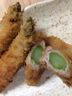 簡単!美味しい!アスパラと豚肉のフライ-レシピのメイン写真