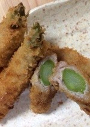 簡単！美味しい！アスパラと豚肉のフライ-レシピのメイン写真