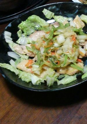 見た目は大事(^^)鶏の野菜乗っけソテー-レシピのメイン写真