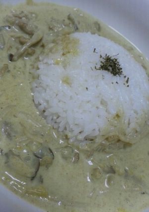 きのこと豚肉のグリーンカレー-レシピのメイン写真