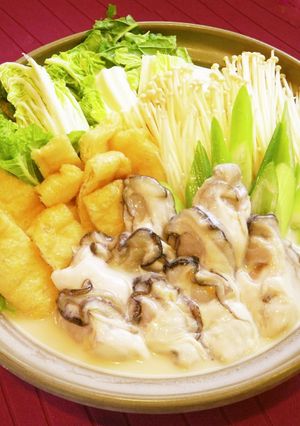 ☺簡単あったか料理♪牡蠣の味噌豆乳鍋☺-レシピのメイン写真