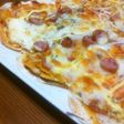 簡単♪餃子皮でパリパリ大判ピザ