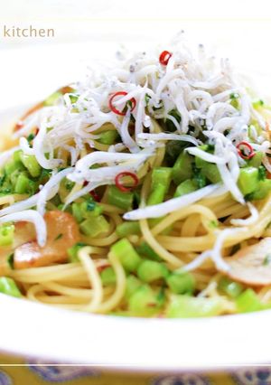 大根葉としらすのぺペロンチーノ-レシピのメイン写真