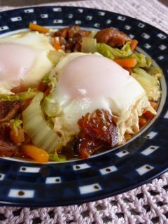 ◆焼き鳥缶de巣ごもり卵の白菜煮◆-レシピのメイン写真