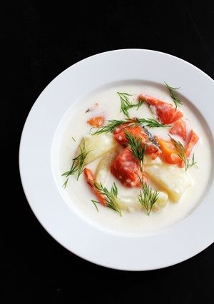 フィンランド風★豆乳のサーモンスープ-レシピのメイン写真
