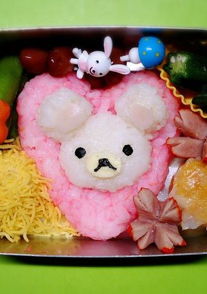 キャラ弁ハートとコリラックマ-レシピのメイン写真