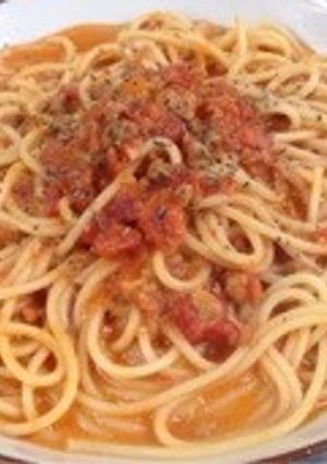【缶詰で簡単パスタ】ボロネーゼクリーム-レシピのメイン写真