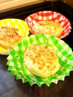 卵なし離乳食☆ふわふわチキンハンバーグ-レシピのメイン写真