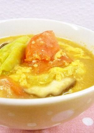 *ヘルシートマトとレタスのキムチスープ*-レシピのメイン写真