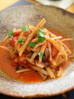 鶏肉とごぼうのトマトクリーム煮-レシピのメイン写真