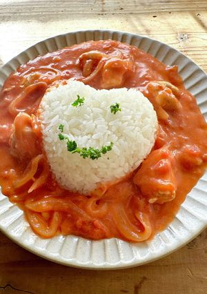 m簡単☆鶏のトマトクリーム煮-レシピのメイン写真