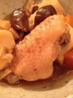 里芋と手羽先 モチモチ煮物-レシピのメイン写真