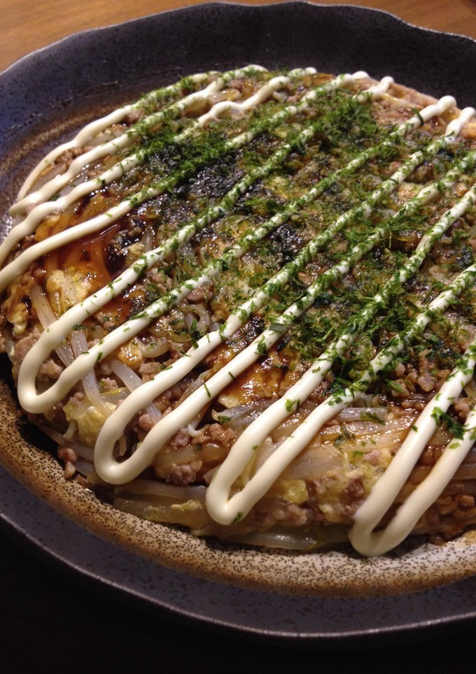 簡単♪ もやしのお好み焼き風オムレツ-レシピのメイン写真