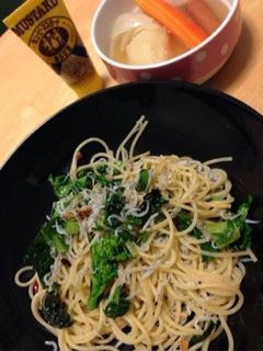 ♡菜の花としらすのペペロンチーノ♡-レシピのメイン写真