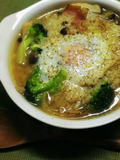 ベーコンときのこのオーブン焼きリゾット-レシピのメイン写真