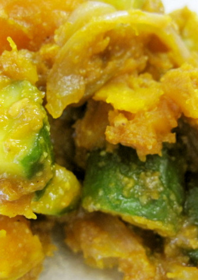 かぼちゃのカレー味の和え物-レシピのメイン写真