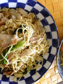 小松菜と里芋の塩焼きそば-レシピのメイン写真