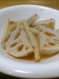ごぼうとれんこんの梅煮-レシピのメイン写真