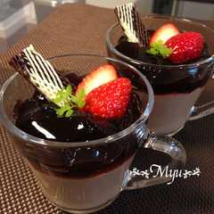 รูปของ ＊チョコムース♥コーヒージュレ乗せ＊