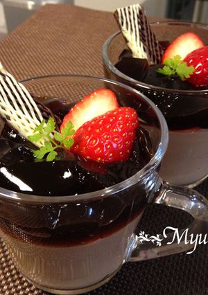 ＊チョコムース♥コーヒージュレ乗せ＊-レシピのメイン写真