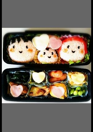 記念日に♡愛情たっぷり仲良し弁当☆-レシピのメイン写真