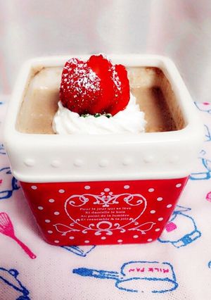 簡単♪チンして混ぜるだけ♪チョコプリン♪-レシピのメイン写真