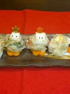 焼売でお雛様-レシピのメイン写真