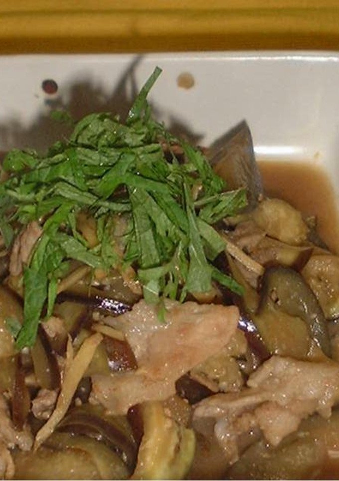 ナスとしょうがと豚肉の味噌炒め-レシピのメイン写真