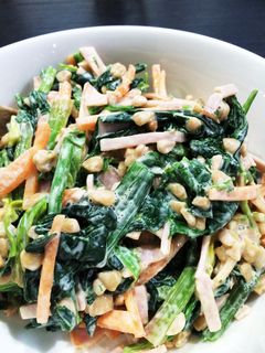子供大好き!納豆サラダ-レシピのメイン写真